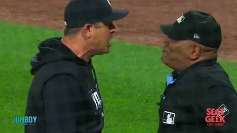 "Boone's Fiery Exchange with Umpire: Breaking Down the 'You Stink' and Mocked Strike Three Call"
