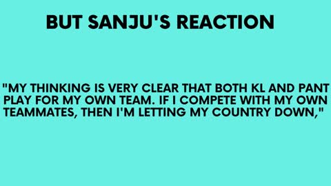 Is sanju samson was dropped