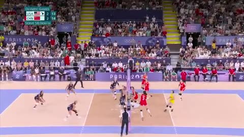 USA women s volleyball pushes china to the brink in five set thriller paris olympics nbc sports