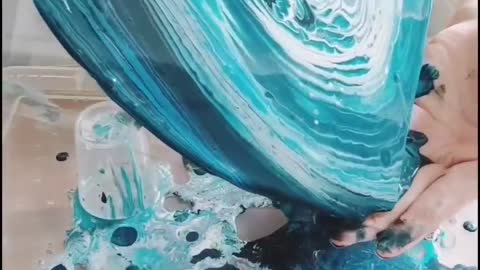 Fluid Art Acrylic Pour Swirl Technique Resin Art Painting Abstract Art