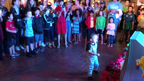 3 year old boy dancing