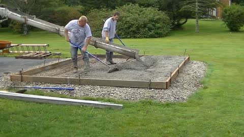 How To Build A Concrete Shed Slab! DIY!