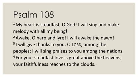 Psalm 108 Devotion