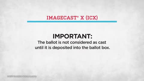 ImageCast X BMD - Step 2 Voting on the ICX