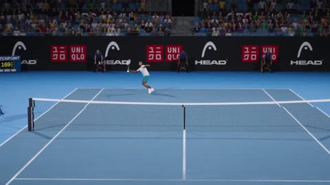 Top Spin 2K25 Federer vs Shelton Hot Shot