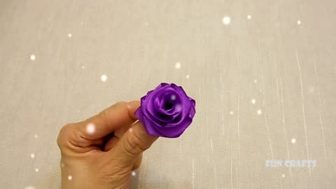 How to Make Ribbon Roses - Amazing Ribbon Flower Trick -Easy Making with Needle