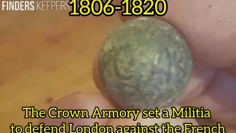 Extremely Rare Crown Armory Musket Ball