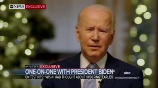 Biden on empty shelves and test shortages so close to Christmas: "Nothing's been good enough..."