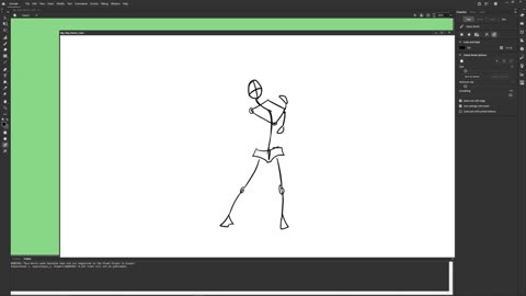 Hip-hop dance stick figure animation