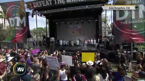 Defeat The Mandates Rally - Los Angeles 4/10/22