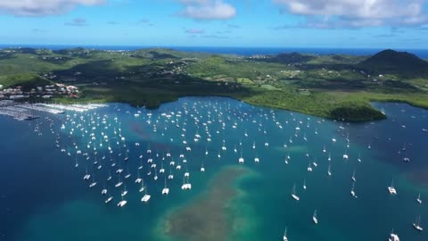 Beautiful scenery of the Caribbean Sea