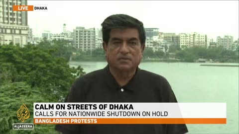 Calm on the streets of Dhaka after plans for a nationwide shutdown are on hold
