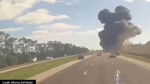 Dashcam Video Captures Florida Plane Crash