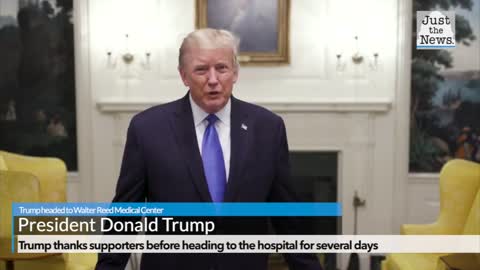 President Trump headed to Walter Reed Medical Center