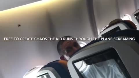 Child addicted to technology Screams for an 8-hour flight