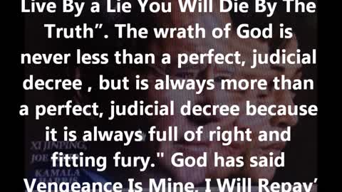 To The Democratic Party You Will Get God’s Wrath ‘Vengeance Is Mine