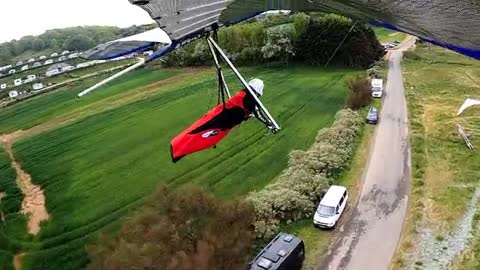 Glider landing short video😍, #gliding, #enjoying, #relaxing, #anyworld, #nature