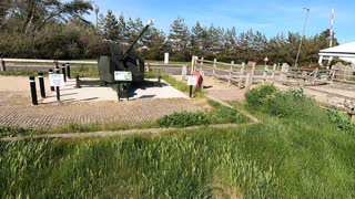 WW2 artillery gun at Hamble common