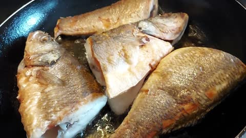 Fried Seabass Fish