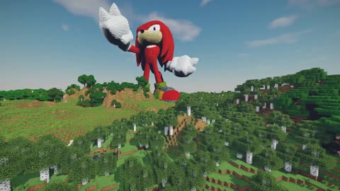 Minecraft Knuckles The Echidna Build - Sonic