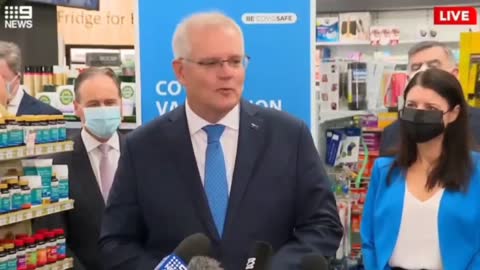 Scott Morrison Australian PM calls the vaccinated people in Australia SHEEP