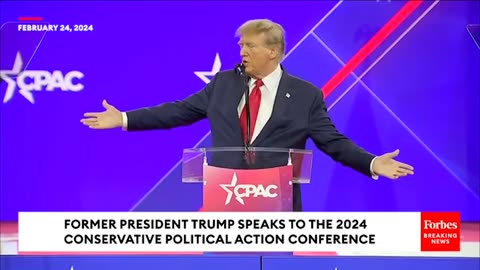 Trump speak to the conservative political action 2024