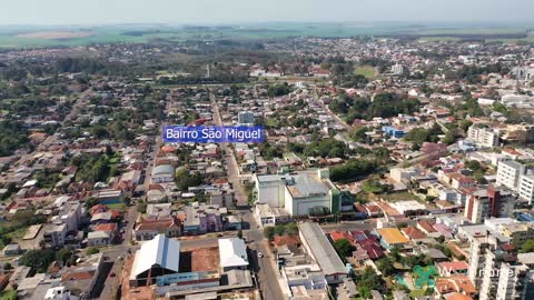 Cruz Alta-RS - Vista aérea em 180° por drone.