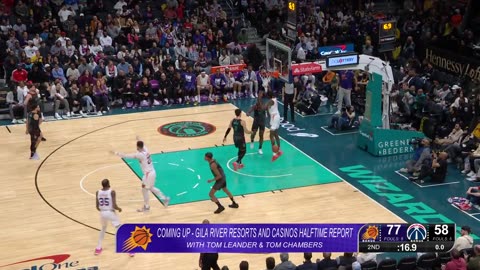 NBA - Bol Bol caps off a 79-point 1st half for the Suns! Suns-Wizards