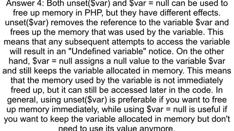 How can I clear the memory while running a long PHP script tried unset