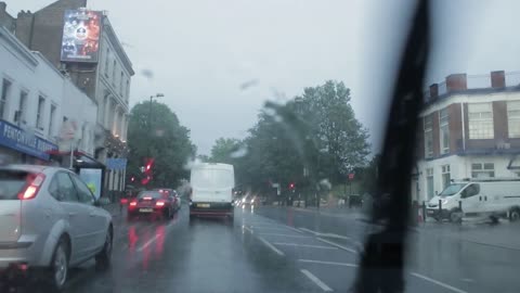 Driving Quietly During Rush Hour Day ' Traffic Road '