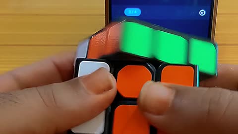 3 by 3 Rubik's Cube solved by Ai