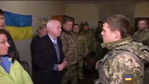 Lindsey Graham, John McCain visiting Neonazi AZOV Battalion & Ukrainian troops in Dec of 2016