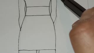 Fashion Illustration Line Drawing