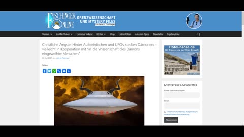 Lars Fischinger - fischinger online - Ufos Christentum - Ufologie Bibel - Hochmut Fischinger Lars