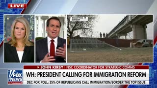 John Kirby says that "President Biden has since the very beginning, since day 1, been concerned about our immigration policy, and calling for a reform"