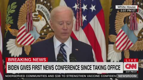 Biden Starts Yelling at Random Spots During Insane Press Conference