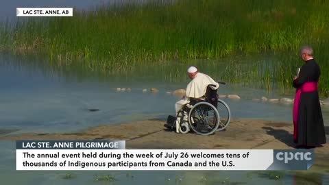 Pope Francis visits Lac Ste. Anne pilgrimage site in Alberta (with English interpretation) – July 26, 2022