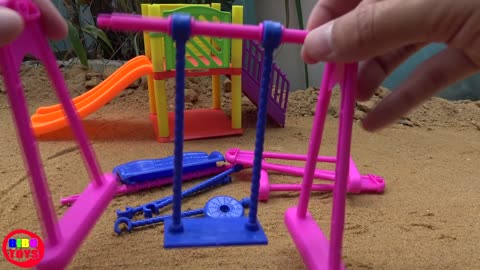 Playground slide Assembly Peppa Pig and Friends Toys Video for Children