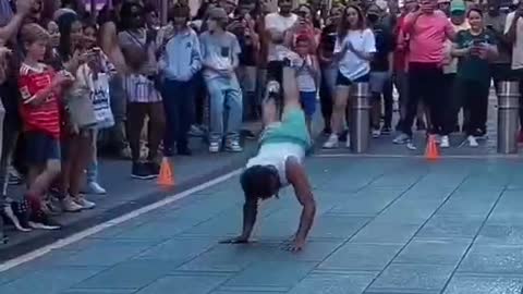 Street dance in Times Square1