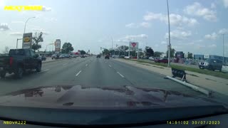 Reckless Driver Takes Out Street Light