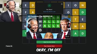 Presidents playing wordle, Trump Obama & Biden! #4-6 Ty @Parody Gaming