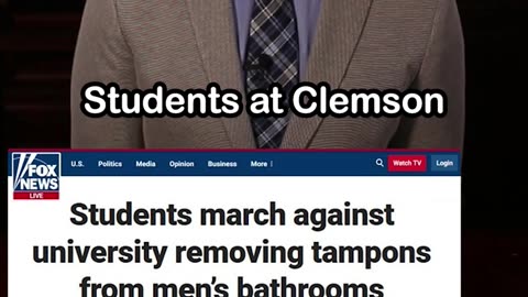 Clemson Protests Against Tampons being Removed from Men’s Bathrooms