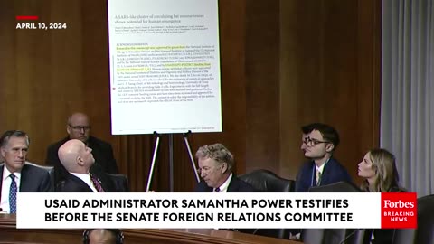 Rand Paul Brings The Receipts To Grill Samantha Power About Gain-Of-Function Research