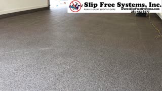 Full Flake Liquid Granite Epoxy Floor by Slip Free Systems