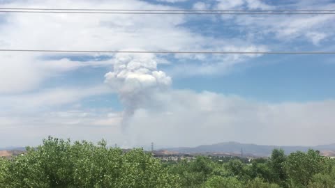 Lake Fire Smoke Plume