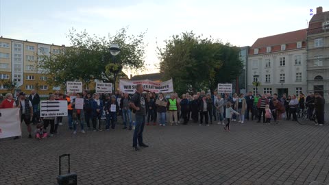 Demmin - Zwischenkungebung auf dem Demminer Markt 22-09-2022