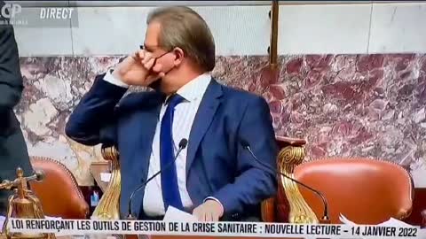 Vote du pass vaccinal le vice président de l'assemblée " alors tu as le champagne au frais?"