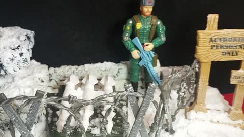 GI Joe winter war zone custom diorama action figure playset