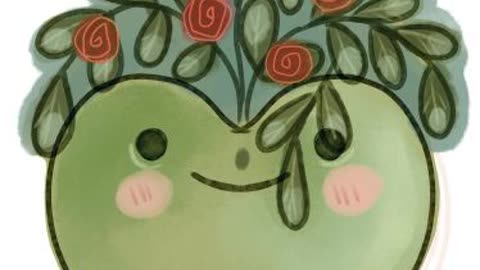 Adorable frog flower pot ;-)