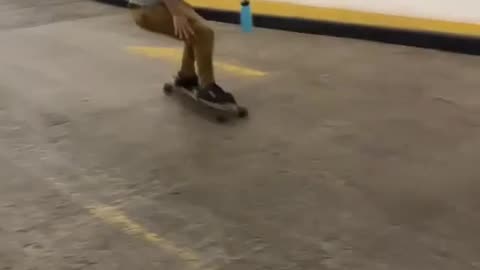 Skateboard doesn't have any breaks...